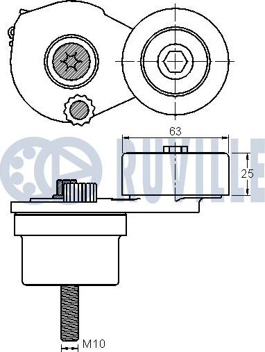 Ruville 542246 - Tendicinghia, Cinghia Poly-V www.autoricambit.com