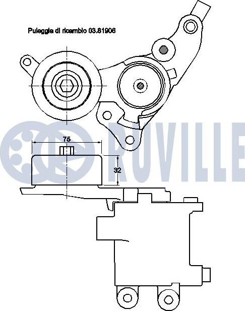 Ruville 542209 - Tendicinghia, Cinghia Poly-V www.autoricambit.com