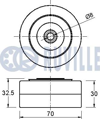 Ruville 542226 - Galoppino/Guidacinghia, Cinghia Poly-V www.autoricambit.com