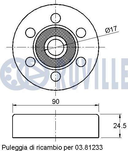 Ruville 542271 - Galoppino/Guidacinghia, Cinghia Poly-V www.autoricambit.com