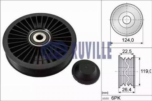 Ruville 55546 - Galoppino/Guidacinghia, Cinghia Poly-V www.autoricambit.com