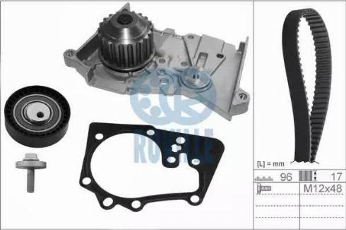 Ruville 55635701 - Pompa acqua + Kit cinghie dentate www.autoricambit.com