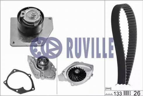 Ruville 55629701 - Pompa acqua + Kit cinghie dentate www.autoricambit.com