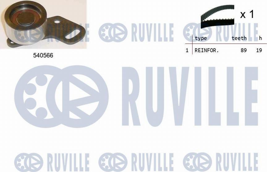 Ruville 550459 - Kit cinghie dentate www.autoricambit.com