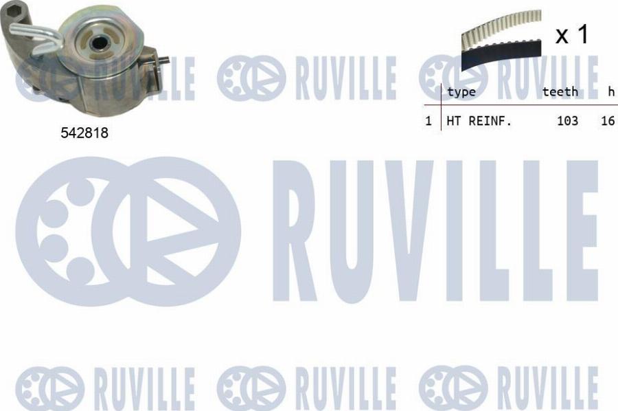 Ruville 550515 - Kit cinghie dentate www.autoricambit.com