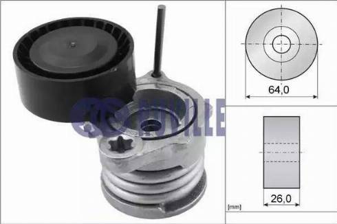 Ruville 55064 - Tendicinghia, Cinghia Poly-V www.autoricambit.com