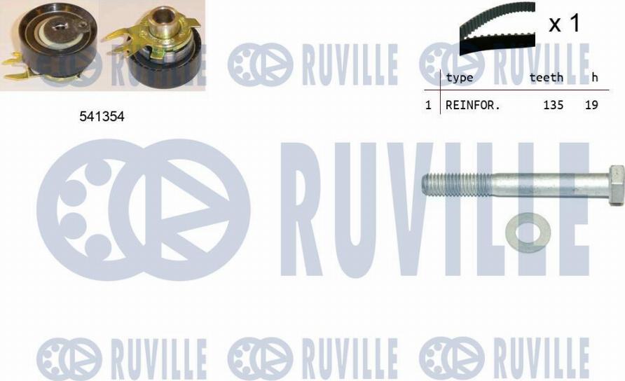 Ruville 550097 - Kit cinghie dentate www.autoricambit.com