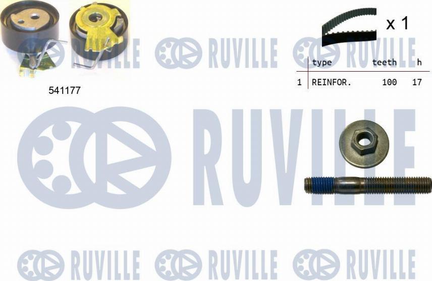 Ruville 550050 - Kit cinghie dentate www.autoricambit.com