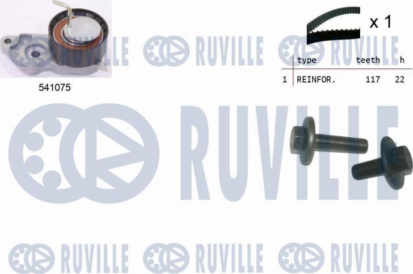 Ruville 550064 - Kit cinghie dentate www.autoricambit.com