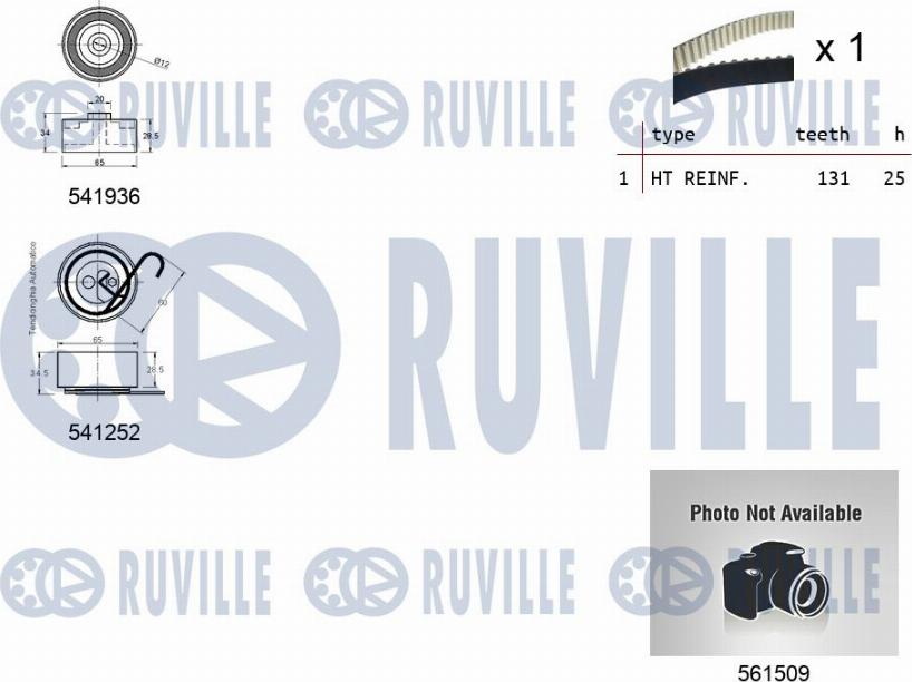 Ruville 5500621 - Pompa acqua + Kit cinghie dentate www.autoricambit.com