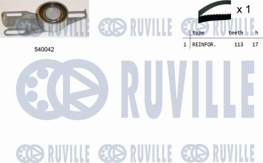 Ruville 550169 - Kit cinghie dentate www.autoricambit.com