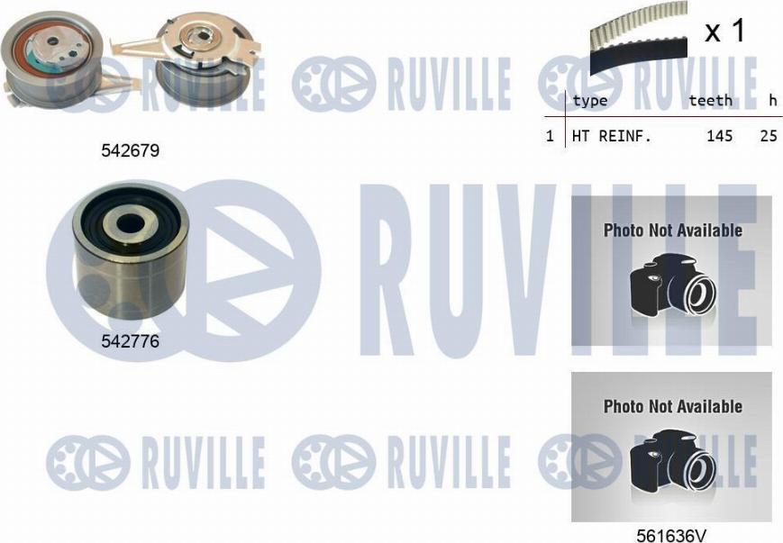 Ruville 5503912 - Pompa acqua + Kit cinghie dentate www.autoricambit.com