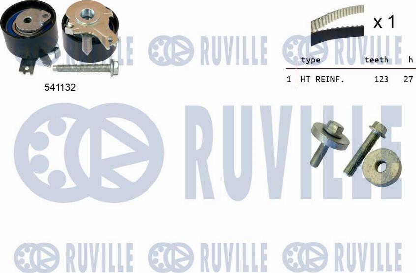 Ruville 550355 - Kit cinghie dentate www.autoricambit.com