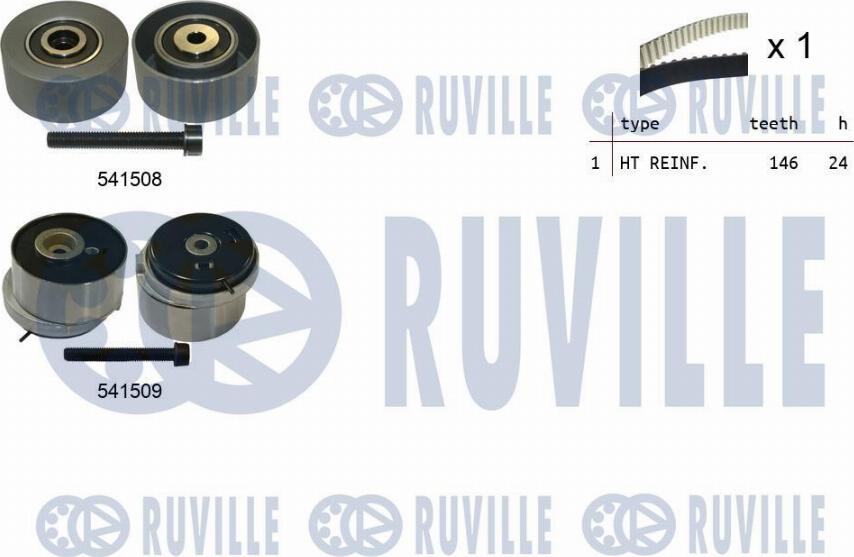 Ruville 550320 - Kit cinghie dentate www.autoricambit.com