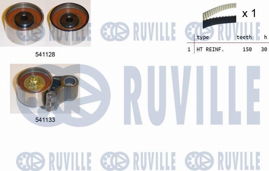 Ruville 550290 - Kit cinghie dentate www.autoricambit.com