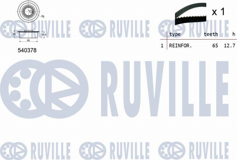 Ruville 550200 - Kit cinghie dentate www.autoricambit.com