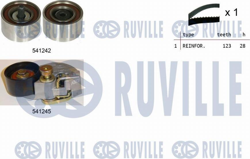 Ruville 550275 - Kit cinghie dentate www.autoricambit.com