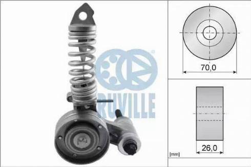 Ruville 55345 - Tendicinghia, Cinghia Poly-V www.autoricambit.com