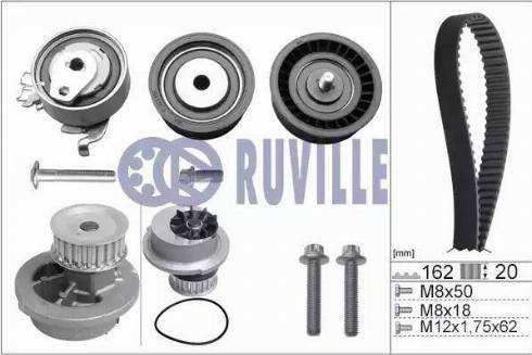 Ruville 55327731 - Pompa acqua + Kit cinghie dentate www.autoricambit.com