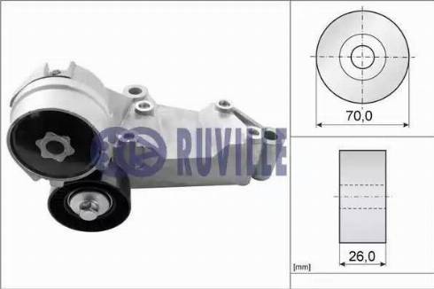 Ruville 55260 - Tendicinghia, Cinghia Poly-V www.autoricambit.com