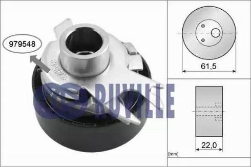 Ruville 55719 - Rullo tenditore, Cinghia dentata www.autoricambit.com