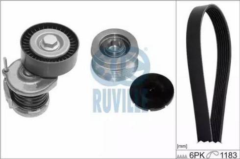 Ruville 5577680 - Kit Cinghie Poly-V www.autoricambit.com