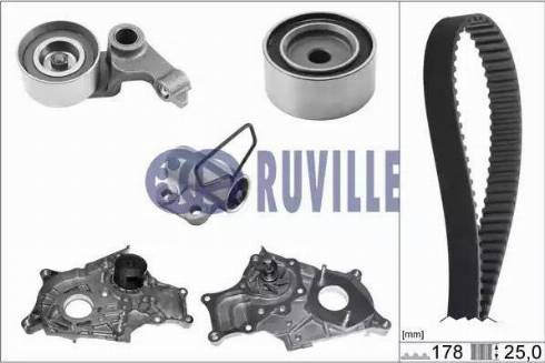 Ruville 56951712 - Pompa acqua + Kit cinghie dentate www.autoricambit.com