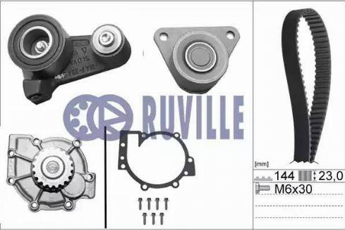 Ruville 56512711 - Pompa acqua + Kit cinghie dentate www.autoricambit.com