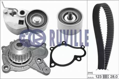 Ruville 58432701 - Pompa acqua + Kit cinghie dentate www.autoricambit.com