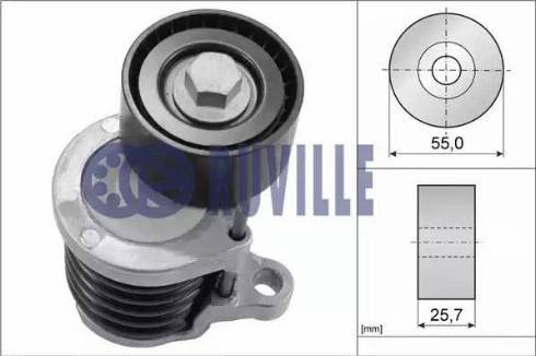 Ruville 57540 - Tendicinghia, Cinghia Poly-V www.autoricambit.com