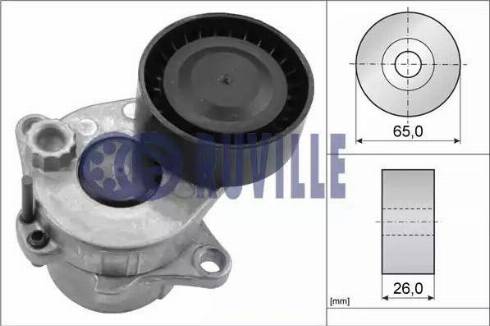 Ruville 57503 - Tendicinghia, Cinghia Poly-V www.autoricambit.com