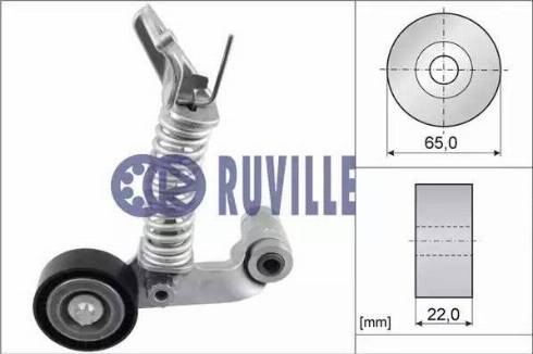 Ruville 57538 - Tendicinghia, Cinghia Poly-V www.autoricambit.com