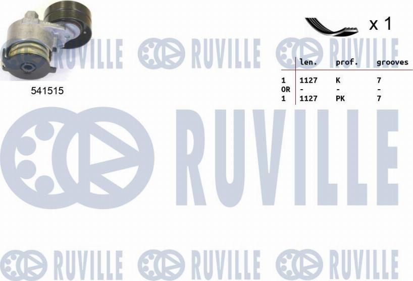 Ruville 570081 - Kit Cinghie Poly-V www.autoricambit.com