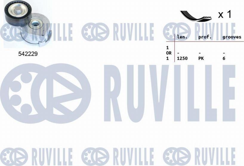 Ruville 570193 - Kit Cinghie Poly-V www.autoricambit.com