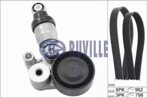 Ruville 5708680 - Kit Cinghie Poly-V www.autoricambit.com