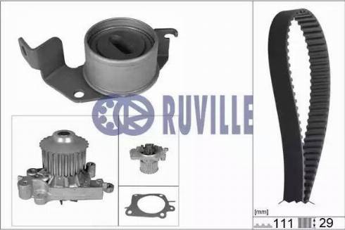 Ruville 57312701 - Pompa acqua + Kit cinghie dentate www.autoricambit.com