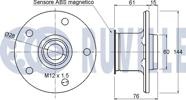 Ruville 221470 - Kit cuscinetto ruota www.autoricambit.com