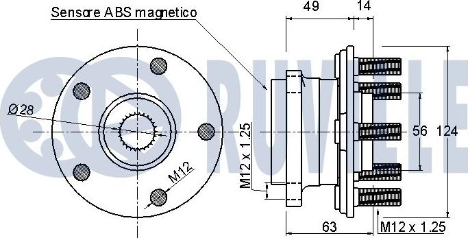 Ruville 221354 - Kit cuscinetto ruota www.autoricambit.com