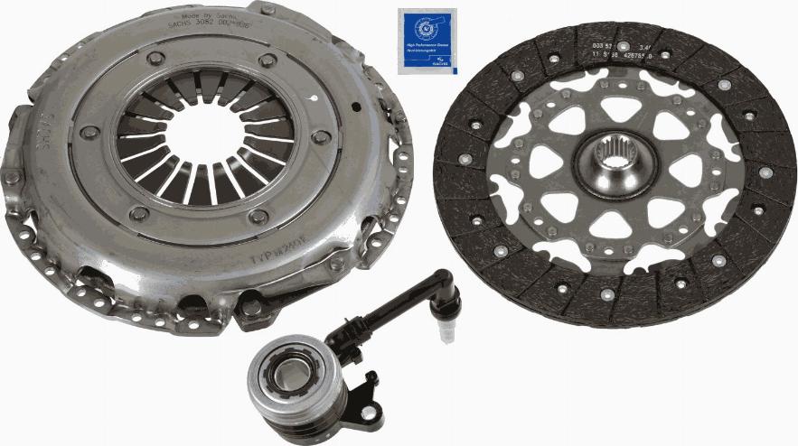 SACHS 3000 990 407 - Kit frizione www.autoricambit.com