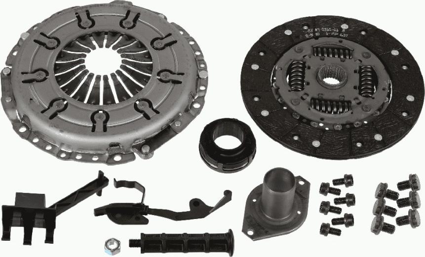 SACHS 3000 950 754 - Kit frizione www.autoricambit.com