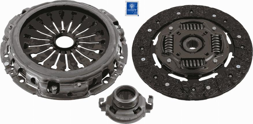 SACHS 3000 951 557 - Kit frizione www.autoricambit.com