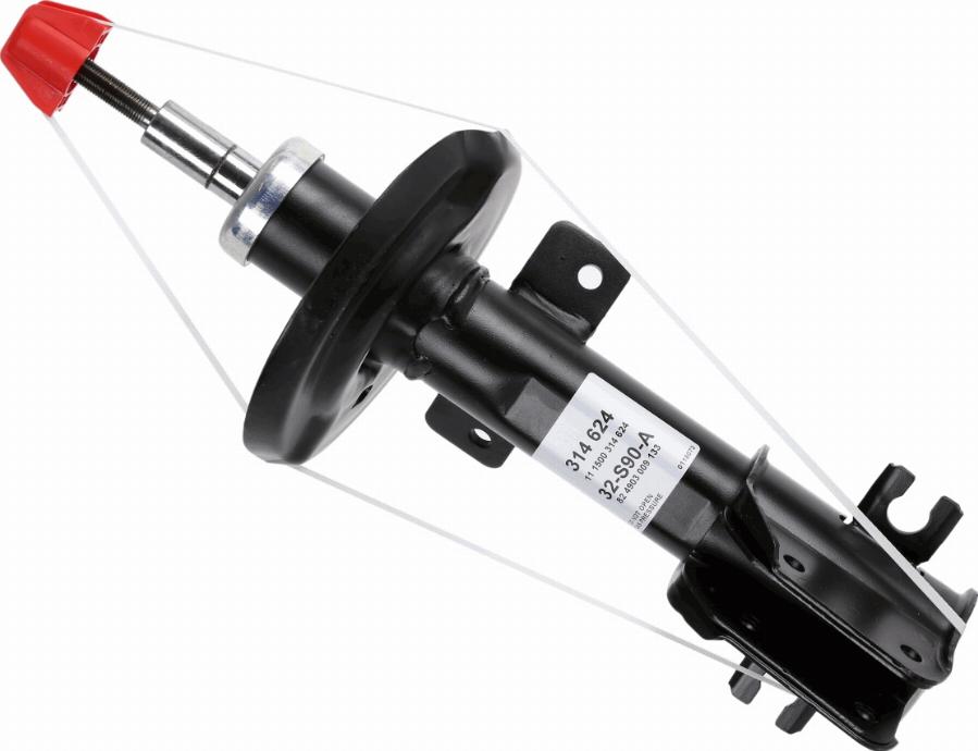 SACHS 314 624 - Ammortizzatore www.autoricambit.com