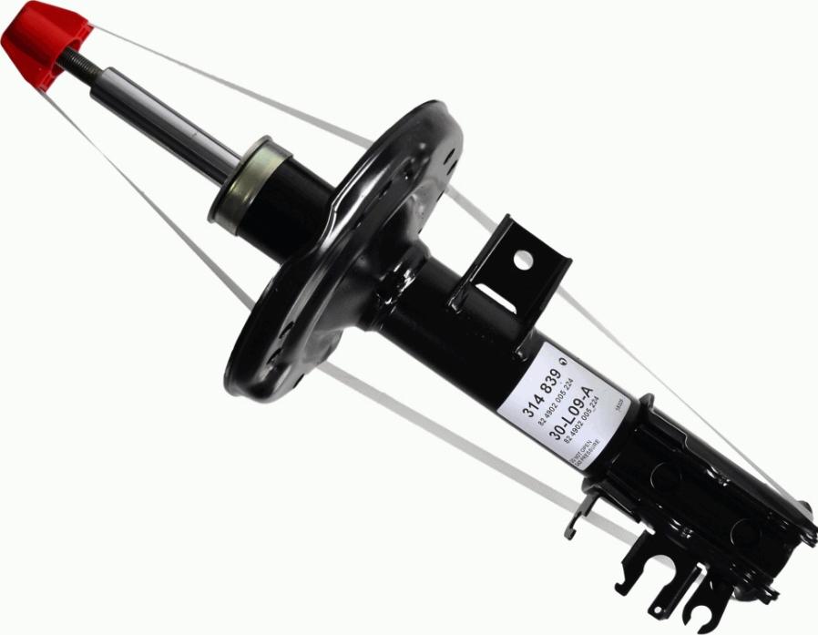 SACHS 314 839 - Ammortizzatore www.autoricambit.com