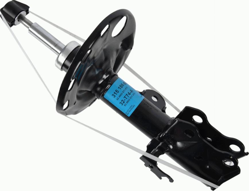 SACHS 315 186 - Ammortizzatore www.autoricambit.com