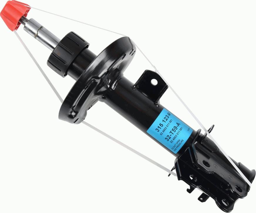 SACHS 315 123 - Ammortizzatore www.autoricambit.com