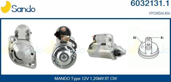 Sando 6032131.1 - Motorino d'avviamento www.autoricambit.com