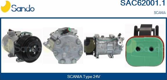 Sando SAC62001.1 - Compressore, Climatizzatore www.autoricambit.com