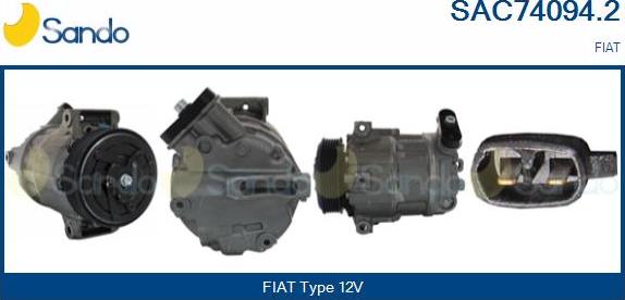 Sando SAC74094.2 - Compressore, Climatizzatore www.autoricambit.com