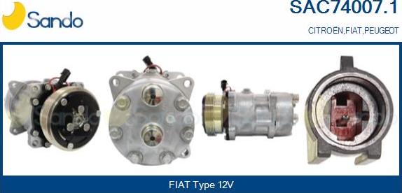 Sando SAC74007.1 - Compressore, Climatizzatore www.autoricambit.com