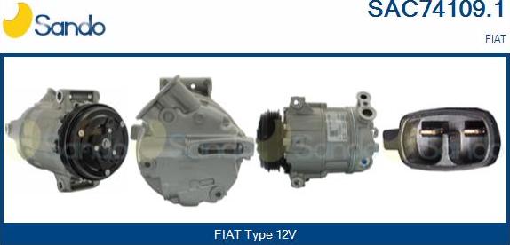 Sando SAC74109.1 - Compressore, Climatizzatore www.autoricambit.com